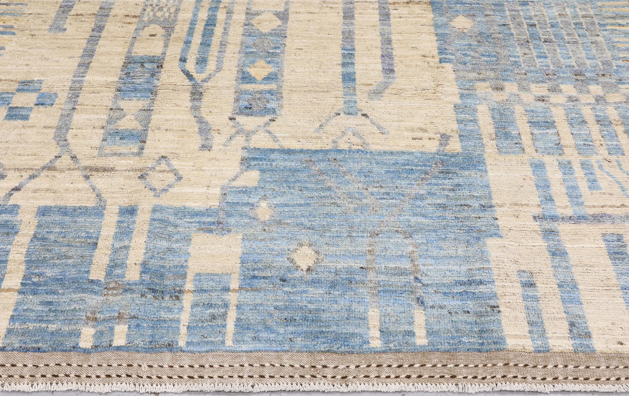 A rug, Morocco design, approx. 295 x 198 cm.