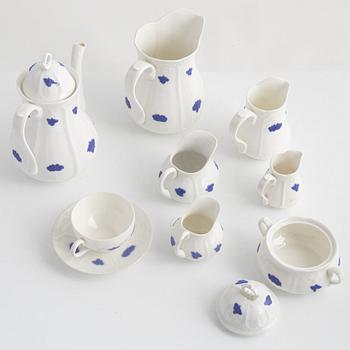 A 99-piece "Blå Blom" coffee and dinner service, Gustavsberg, Sweden, of varying ages.