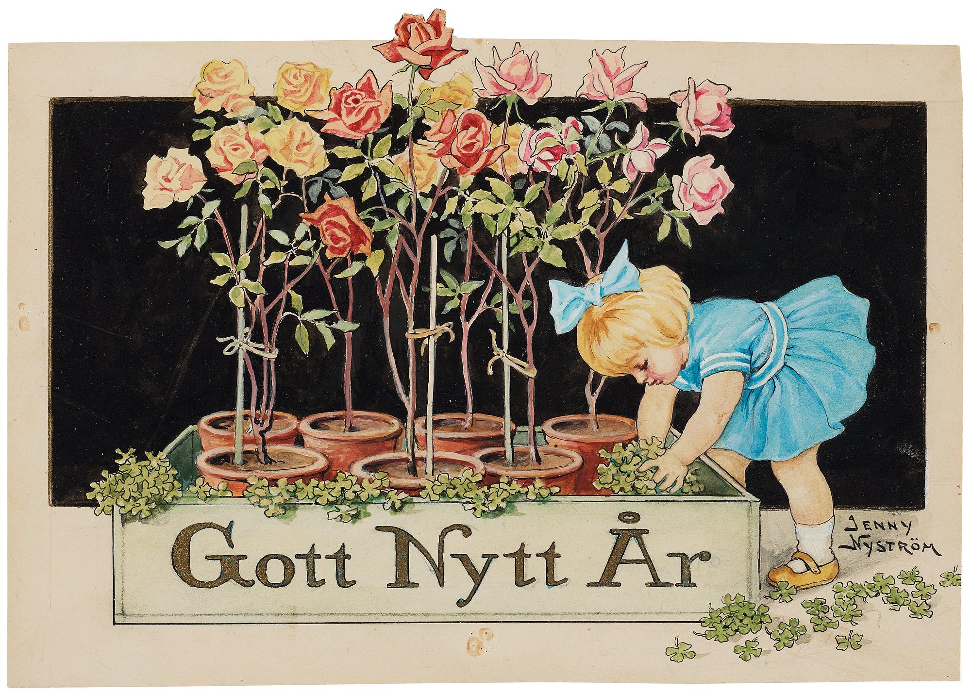 Jenny Nyström, "Gott Nytt År" (Happy New Year).