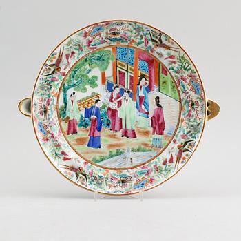 VÄRMEFAT, porslin, Kina, 1800-tal.