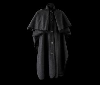 416. A 1970s grey wool cape by Yves Saint Laurent.