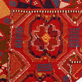 Textile, plain weave, 2 lengths, first half of the 20th century. 195 x 60 each.