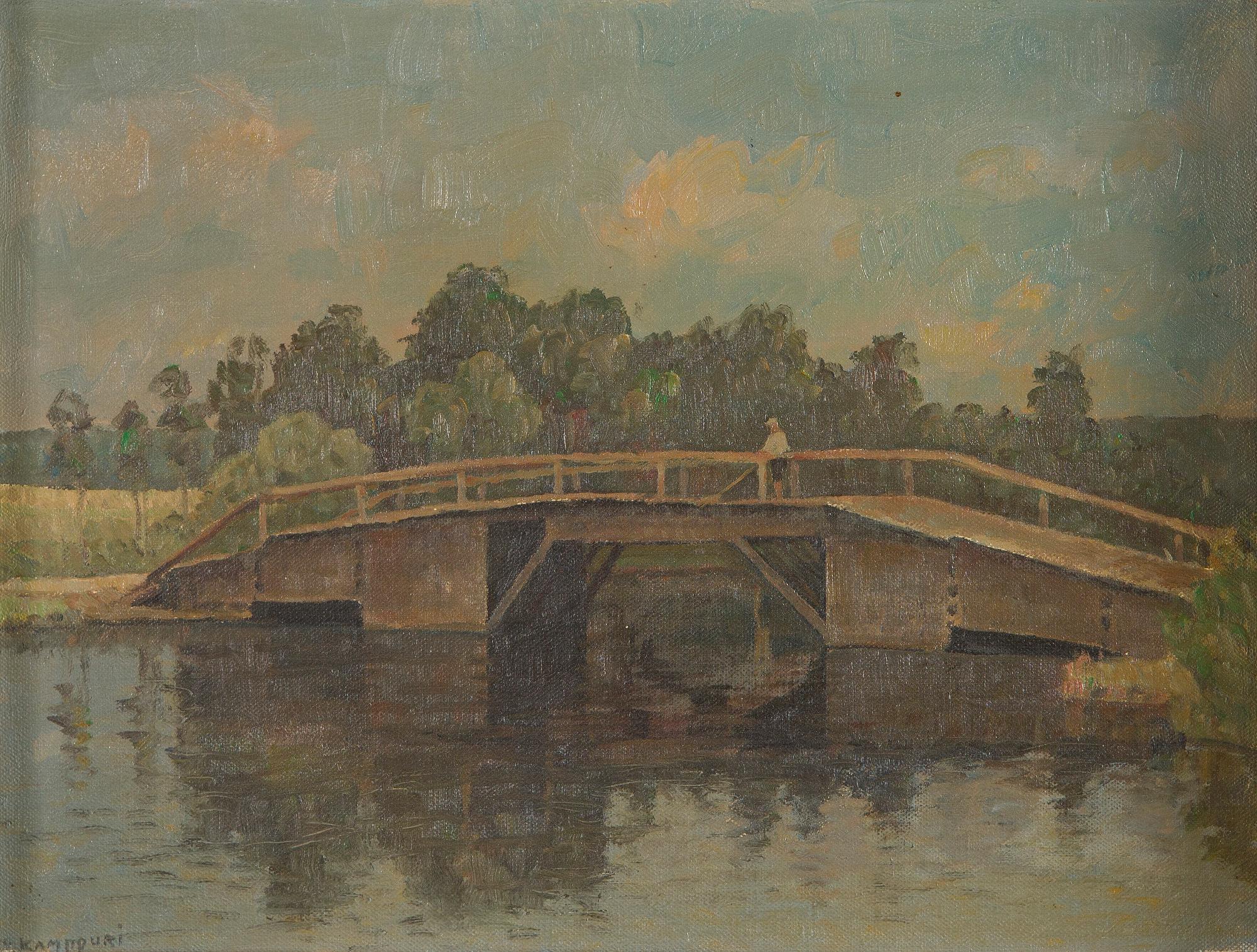 Väinö Kamppuri, Onkija sillalla.