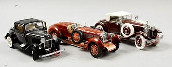 MODELLBILAR, 3 st, Franklin Mint.