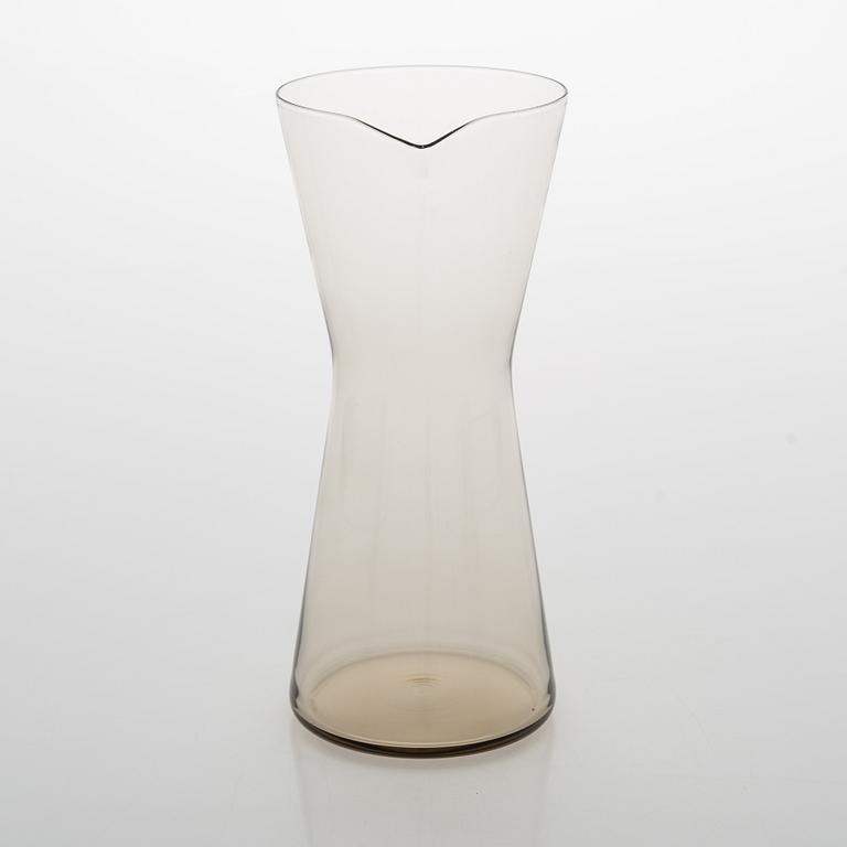 Kaj Franck,  Six '2744' drinking glasses for and Nuutajärv, 1950's. Jug '1610' for Iittala new production.