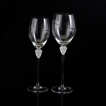 two wine glasses by Versace for Rosenthal.