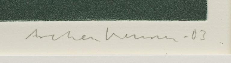 LENNART ASCHENBRENNER, a sigend and numbered etching and book.