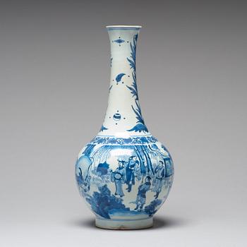 VAS, porslin. Transition, 1600-tal, Chongzhen (1635-44).