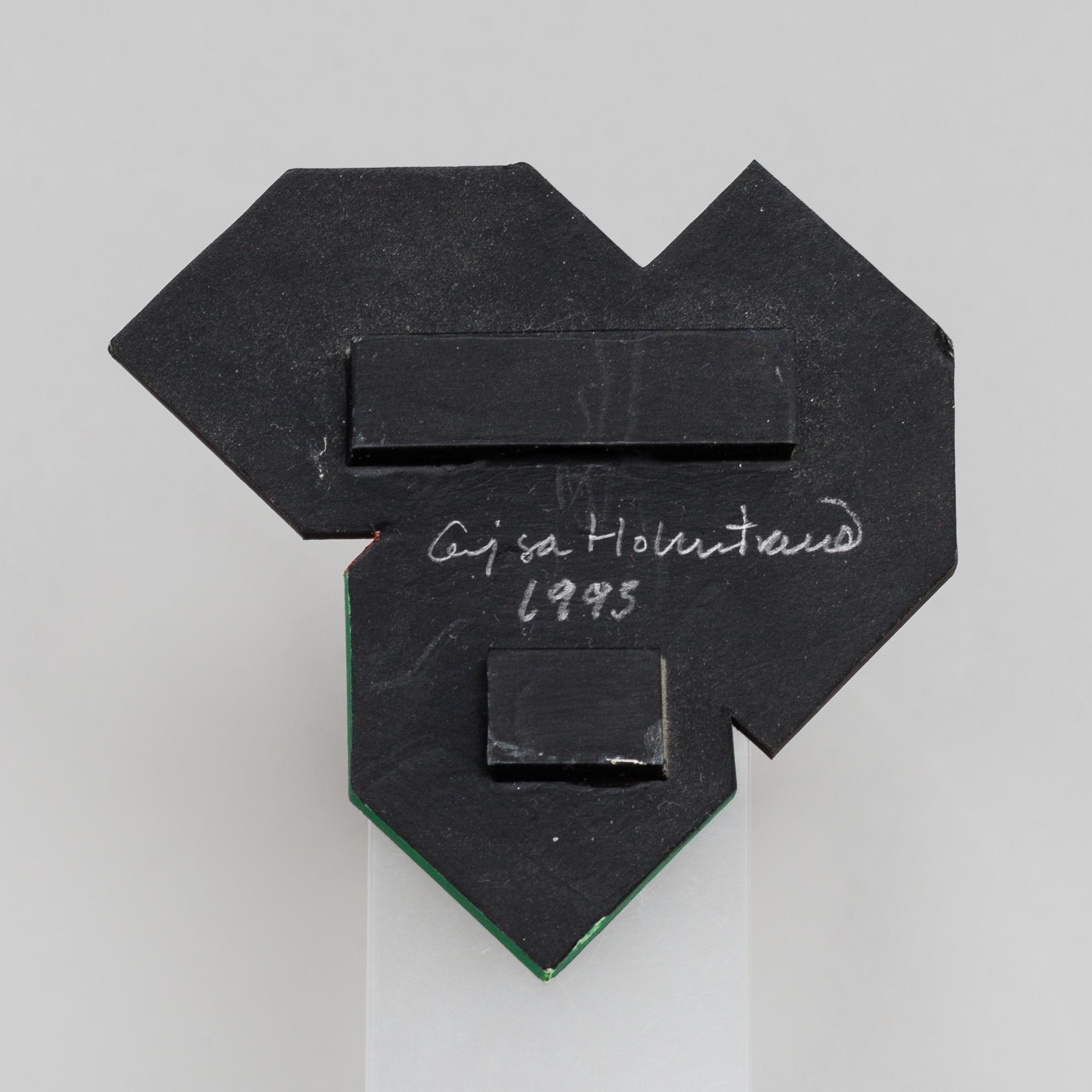 CAJSA HOLMSTRAND, miniature painting on panel, signed and dated 1995.