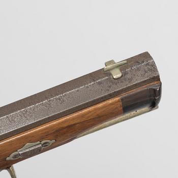 Slagslåsstudsare, märkt Lorentz Bössel in Suhl, 1800-talets mitt.