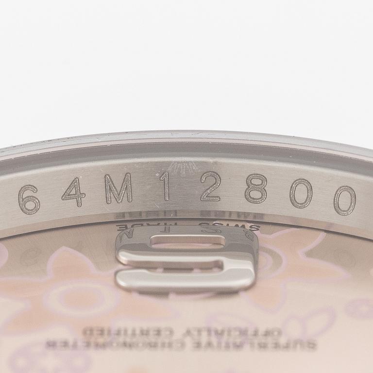 Rolex, Oyster Perpetual, Datejust, "Floral Dial", wristwatch, 36 mm.