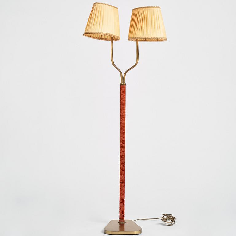 A Swedish Modern floor lamp, 1940-50s.