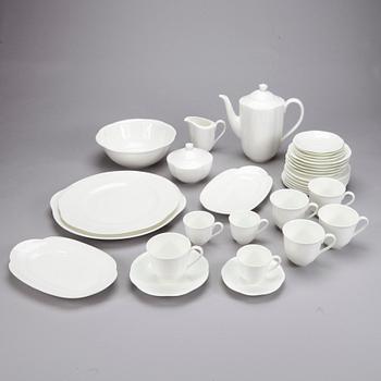 ASTIASTON OSIA, 22 kpl, posliinia, "Arco Weiss", Villeroy & Boch, 1900-luvun loppu.