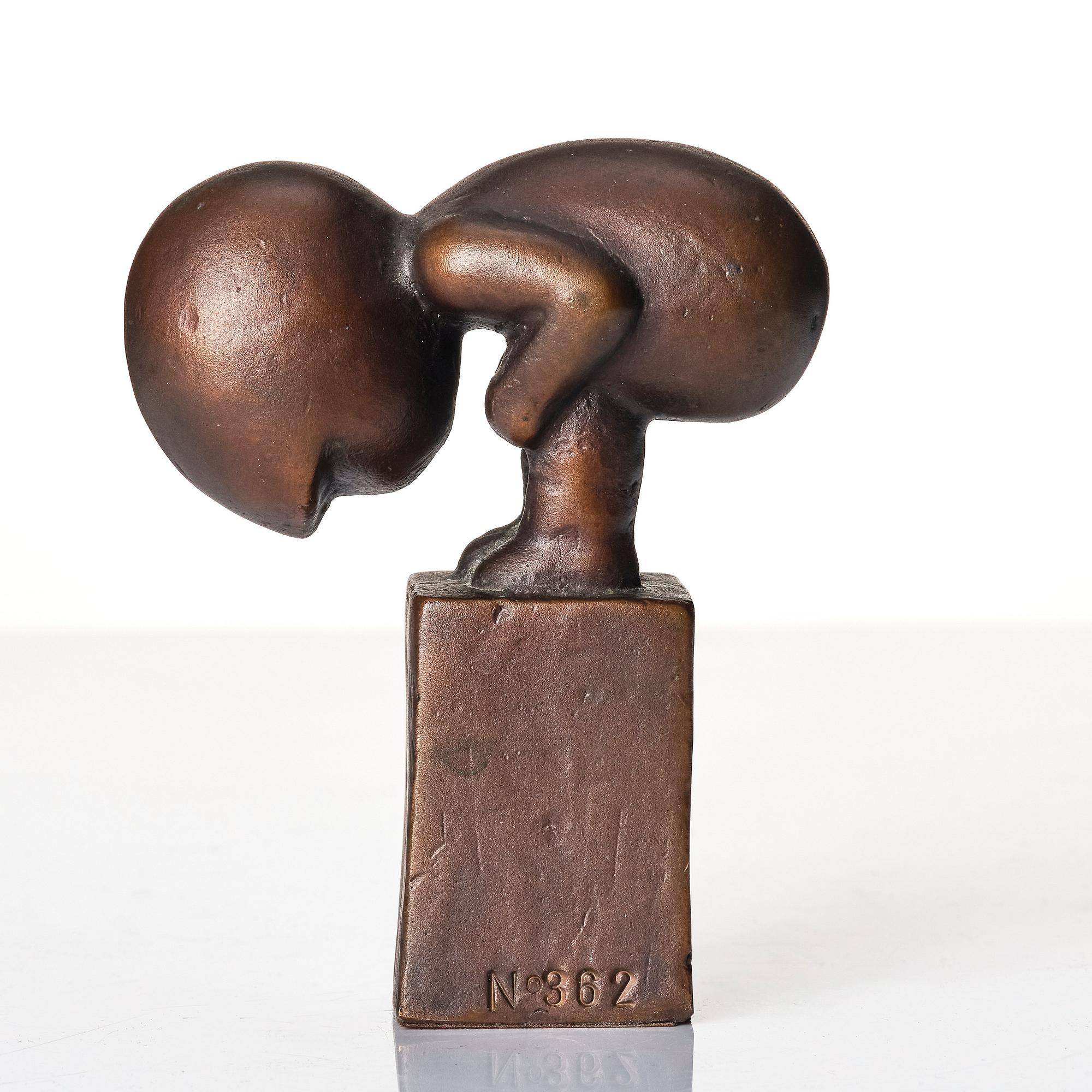 Lisa Larson, a bronze sculpture, Lisa Larson, a bronze sculpture,