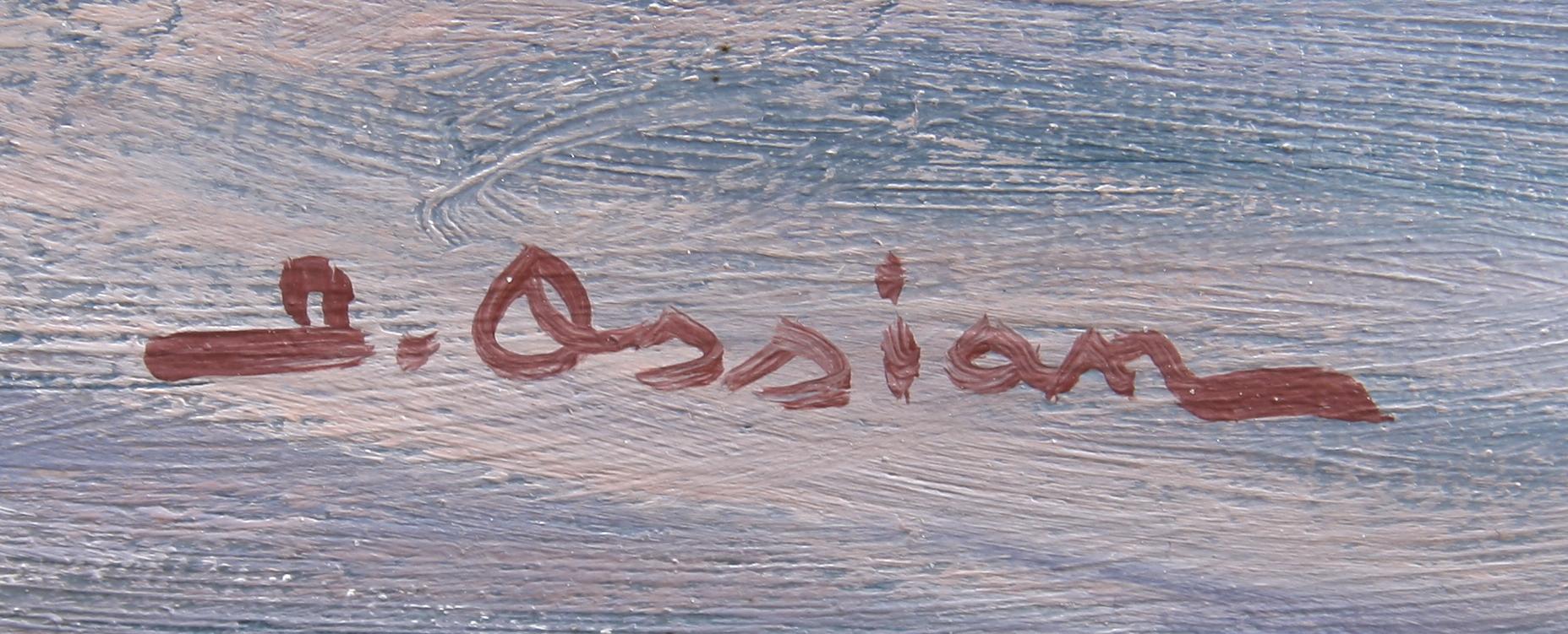 JOHAN OSSIAN ANDERSSON, olja på duk, sign.