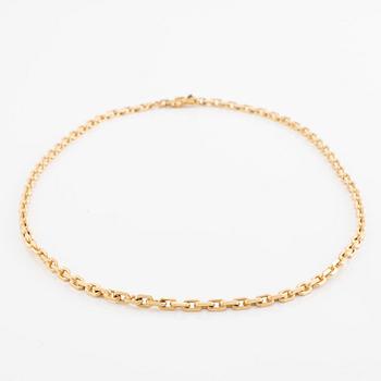 Collier, 18K guld, ankarlänk, Hovjuvelerare Martin Johansson AB.