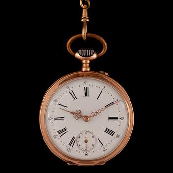 FICKUR, herr, 14k samt 18k guld. Total vikt ca 86 gram.