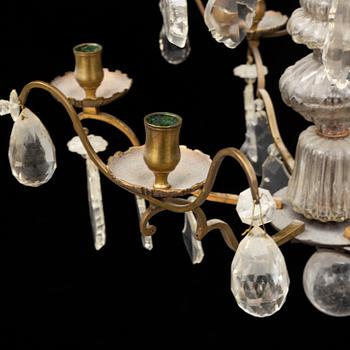 An 18th century rococo chandelier.