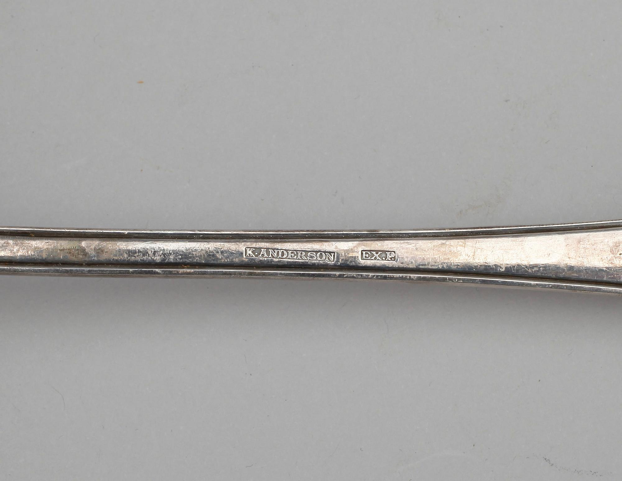 PARTI BESTICK, 31 delar, silver, bla GAB, Stockholm, 1927. Total vikt 992 gram.