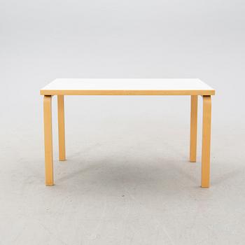 Alvar Aalto, a model '80a' table, Artek, 21st century.
