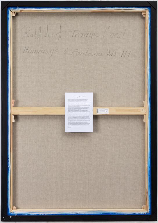 Ralf Arzt, "Trompe l'oeil Hommage à Fontana 2.0 III".