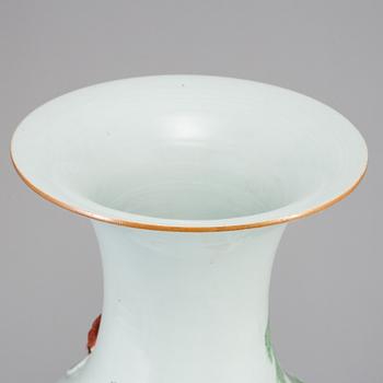 A large Chinese famille rose floor vase, 20th century.
