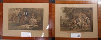 GRAFISKA BLAD, 4 st. England 1800-tal.