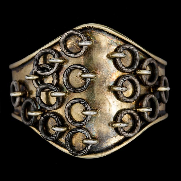 SERVETTRING, silver, Carl Ludvig Åström, Piteå, 1897. Vikt ca 31 g.