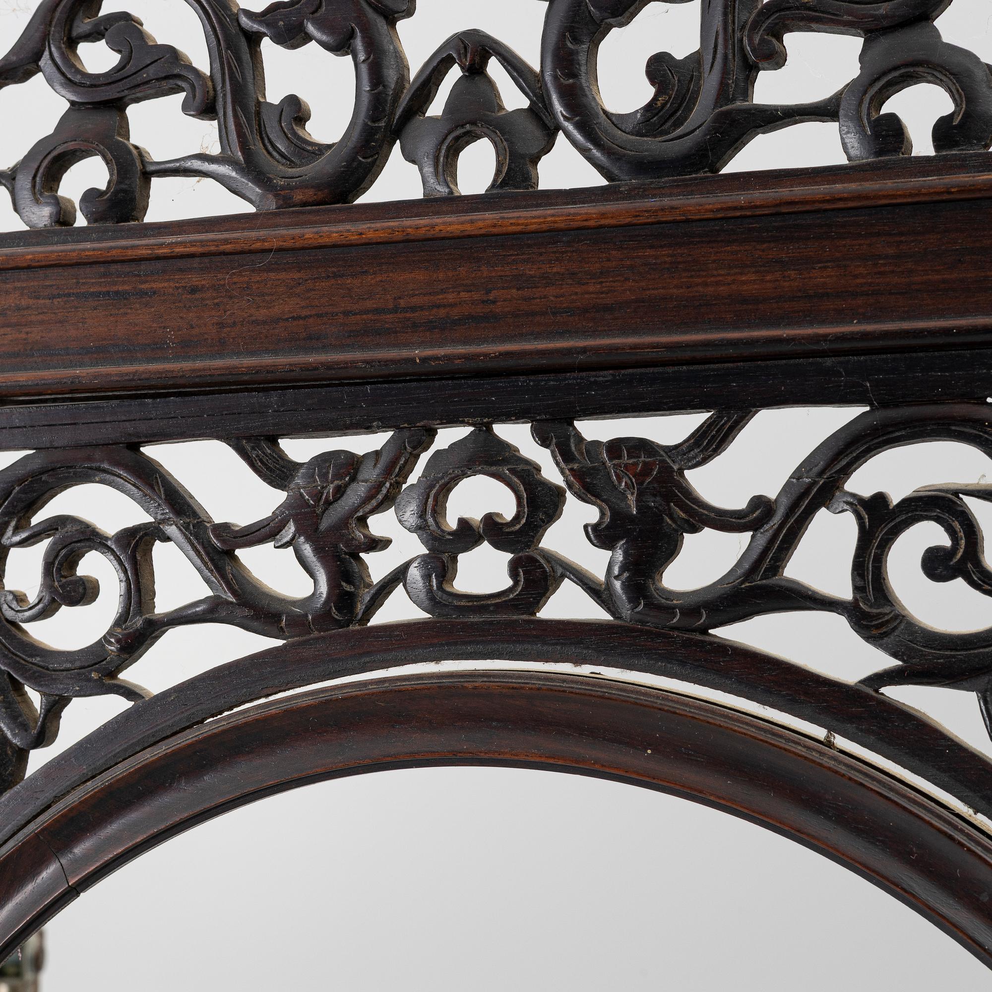 A pair of hardwood panels, China, 20th century.