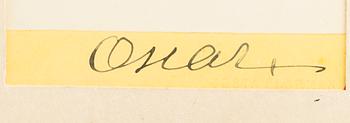 KUNGLIGT FOTOGRAFI, egenhändigt signerat av Konung Oscar II av Sverige-Norge, 18/1900-tal.