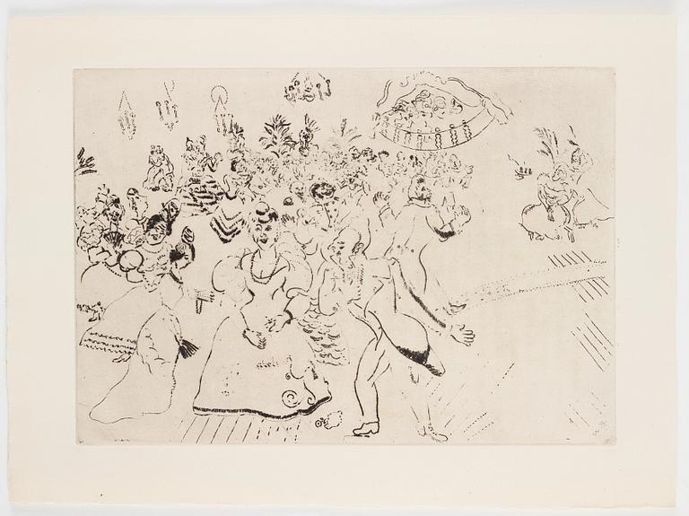 MARC CHAGALL, 71 st etsningar ur upplagan om 285 exemplar på Arches/MBM/J. Perrigot-papper, 1923-1948.