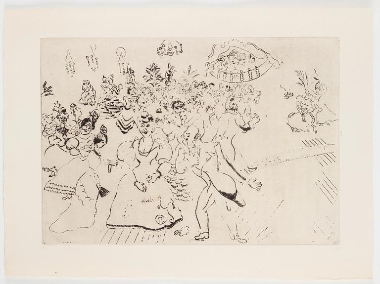 Marc Chagall, MARC CHAGALL, 71 etchings from the edition of 285 examples on Arches/MBM/J. Perrigot paper, 1923-1948.