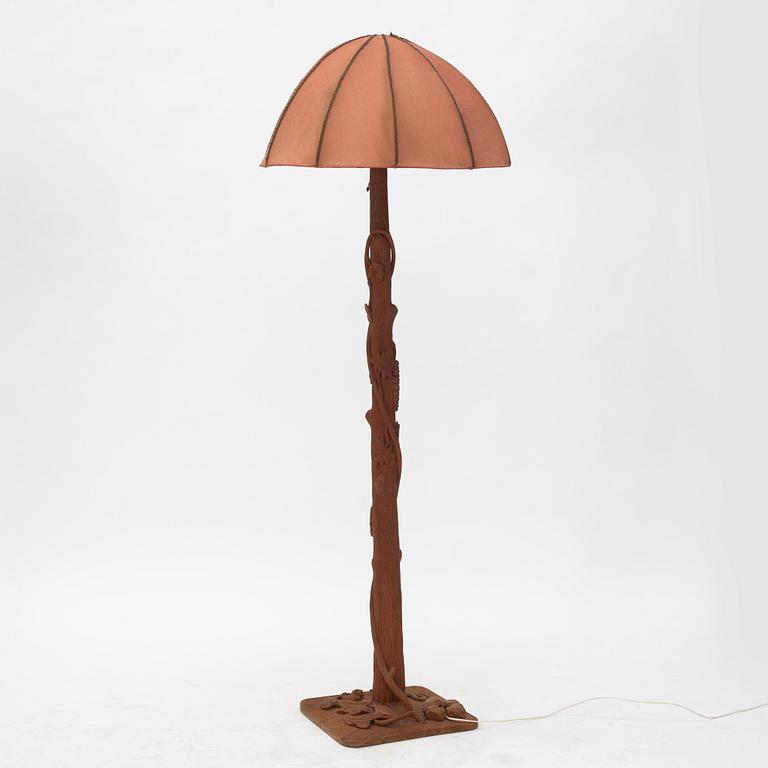 An Art Nouveau floor lamp, circa 1910's.