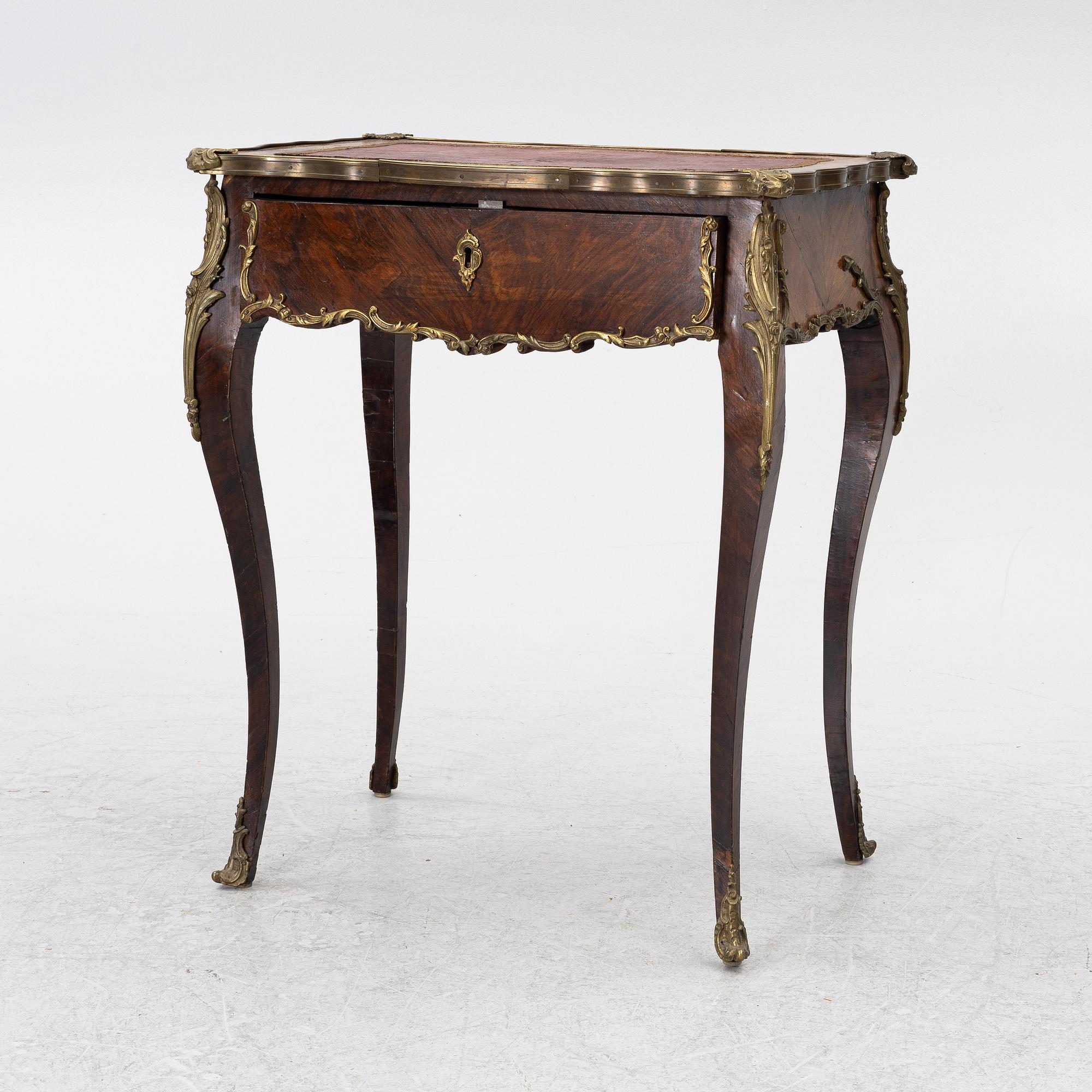 Work table with drawer, Rococo style 19th century.