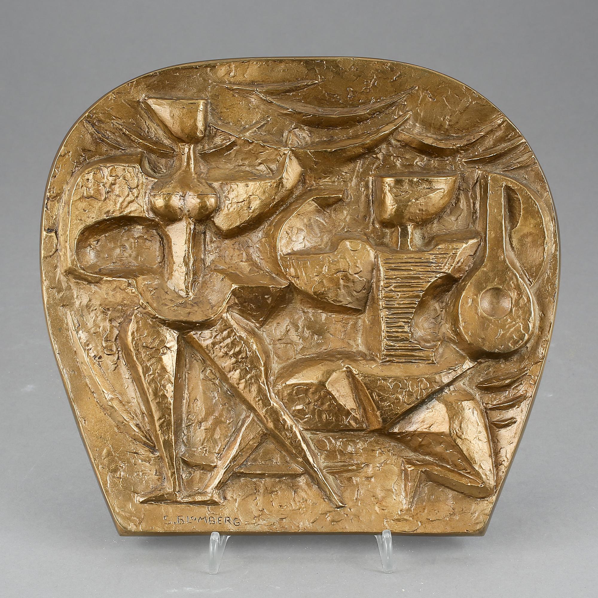 RELIEF, Stig Blomberg, brons. Signerad.