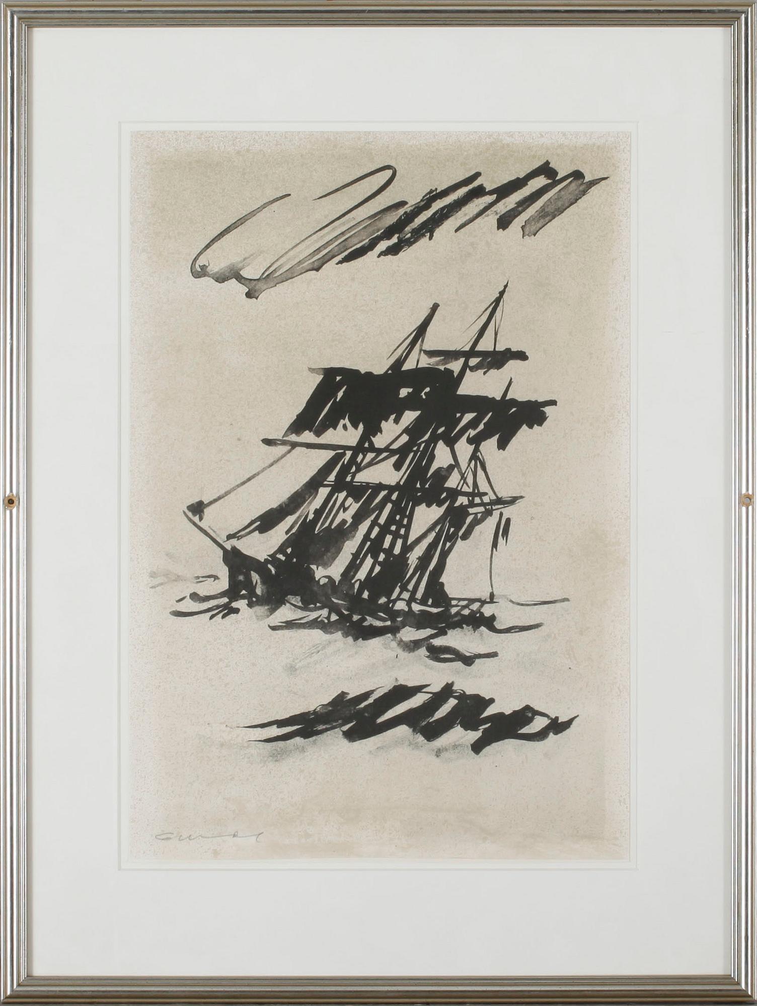 GÖSTA WERNER, 5 color lithographs, signed.