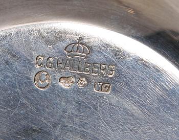 PARTI SILVER, 11 delar, bl a CG Hallberg, 1918-50.