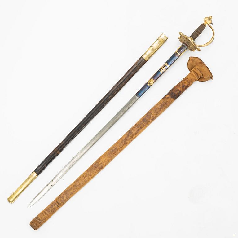 A Swedish infantry officer's sword, first half of the 19th Century.