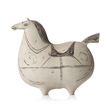 Stig Lindberg, a "Springare" stoneware sculpture of a horse, Gustavsberg studio, Sweden 1952-72.