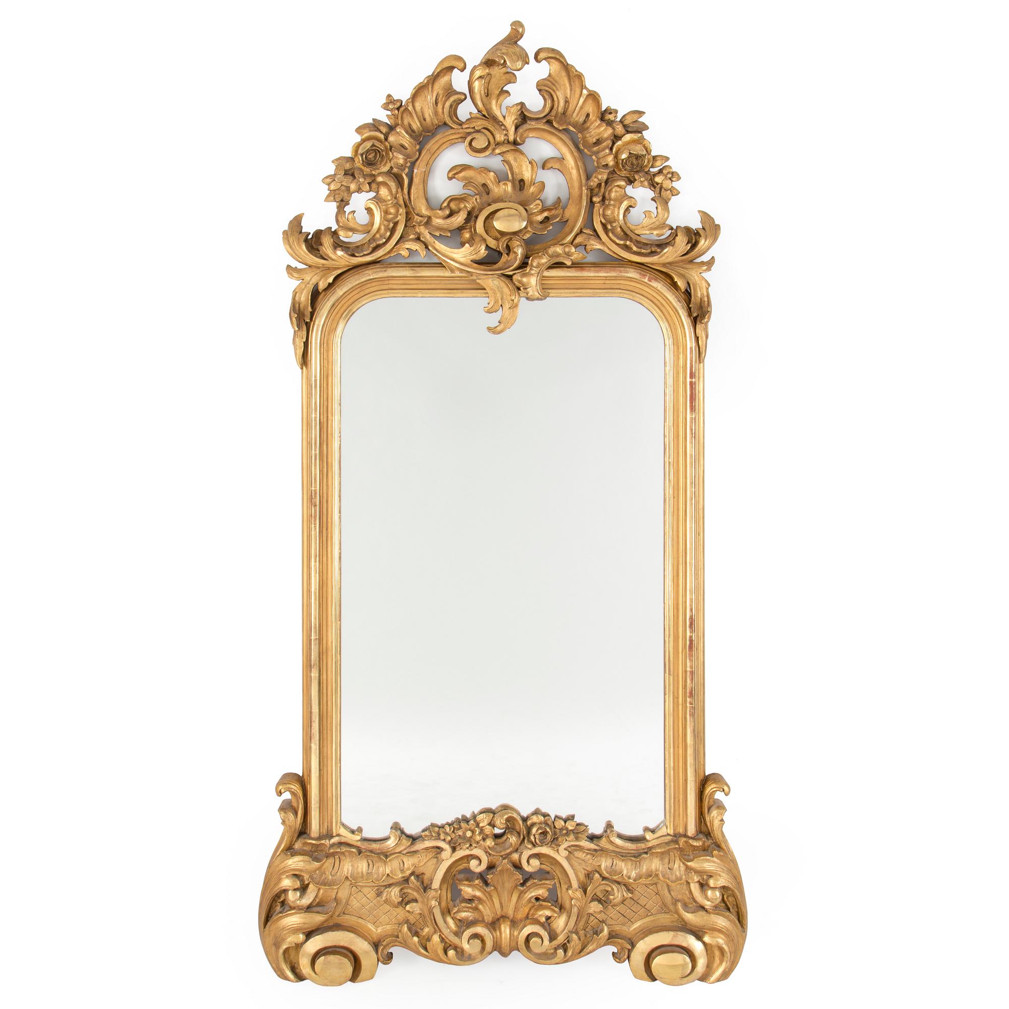 a neo rococo mirror from around 1900.