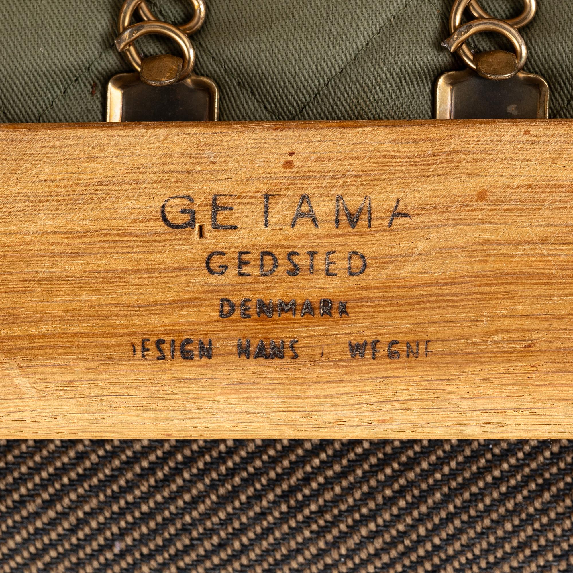 Hans J. Wegner, fåtöljer, ett par, GE-290, Getama, Gedsted,
