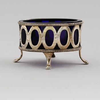 SALTKAR, silver, Nils Tornberg, Linköping 1794. Vikt ca 40 gram.