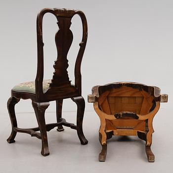 STOLAR, 6 st, barockstil, 1900-talets första hälft.