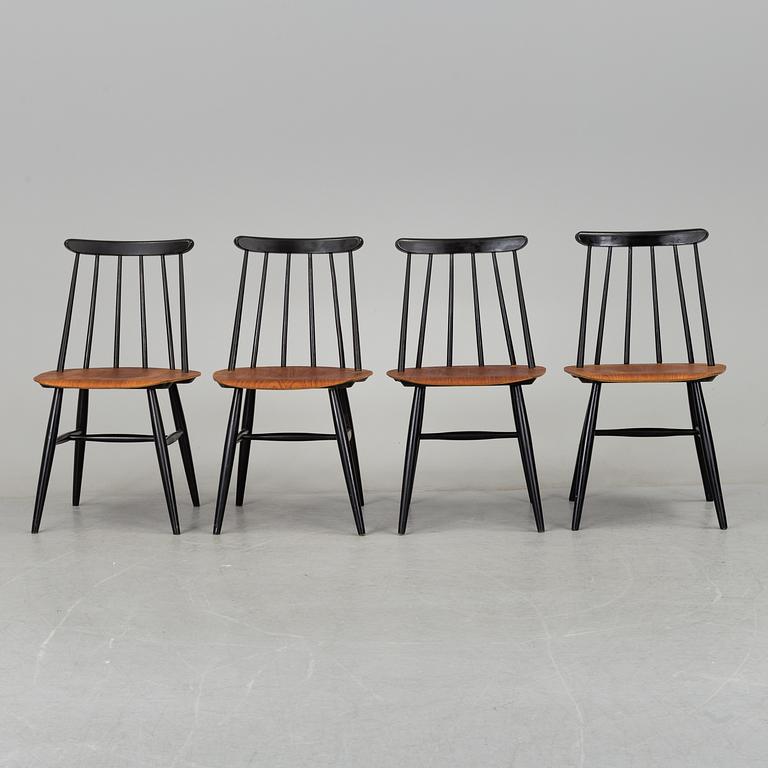 A set of four 'Fanett' chairs by Ilmari Tapiovaara, Edsbyverken.