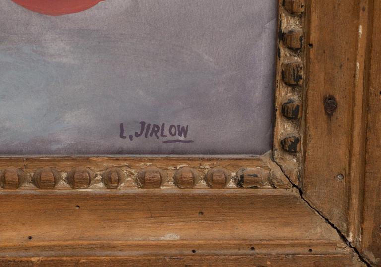 LENNART JIRLOW, gouache, signerad.