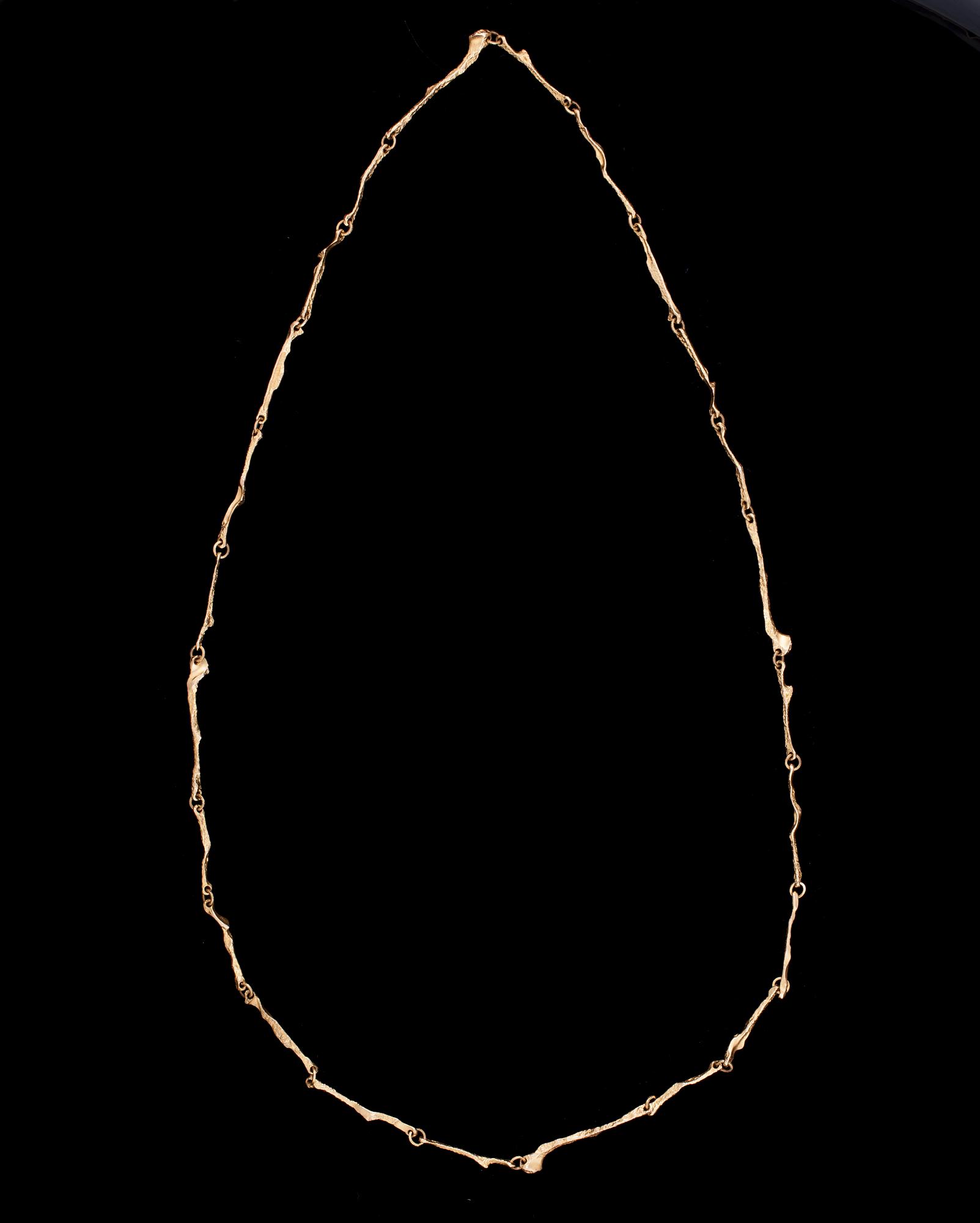 HALSSMYCKE, "Golden Stream" 14K guld, Björn Weckström Lapponia. Vikt 17 g.