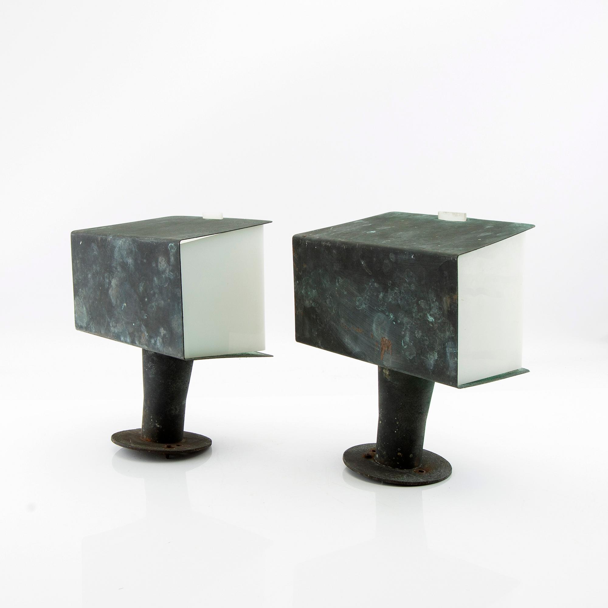 Hans Bergström, vägglampor ett par Ateljé Lyktan sent 1900-tal.