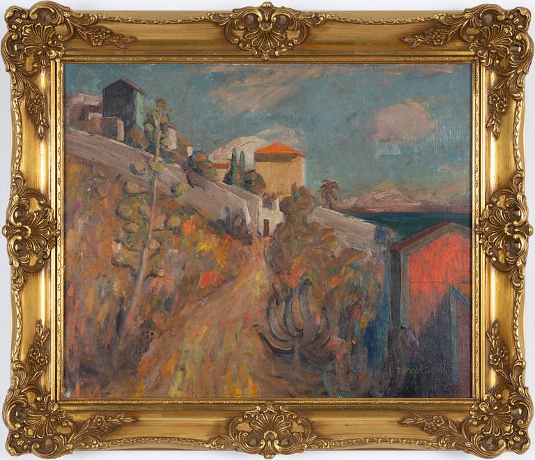 Theodor Wibom, oil on canvas/panel, signed.