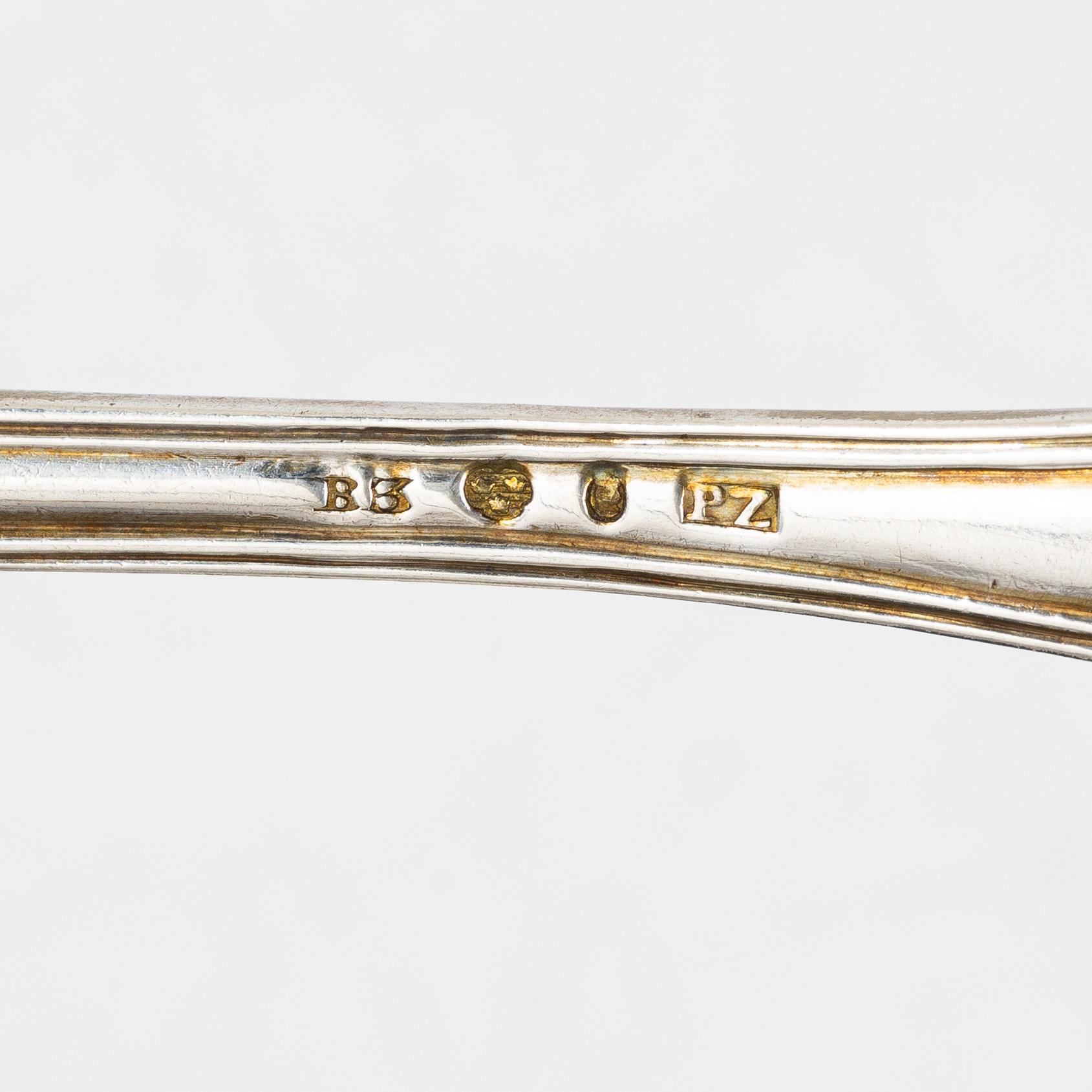 Pehr Zethelius, Forks, 6 pcs, silver, Stockholm 1808.