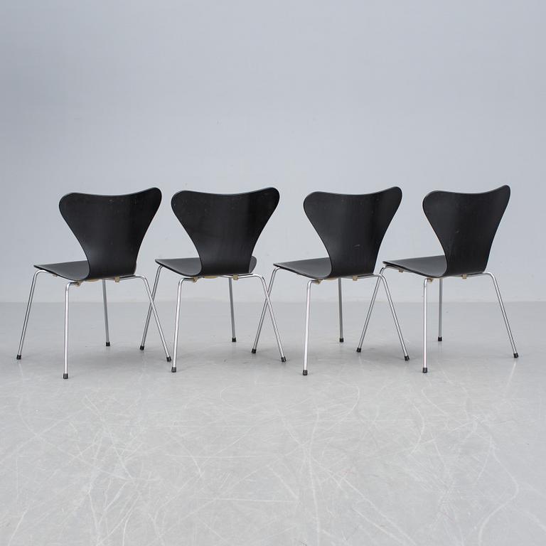 STOLAR, 4 st, "Sjuan", Arne Jacobsen, Fritz Hansen.